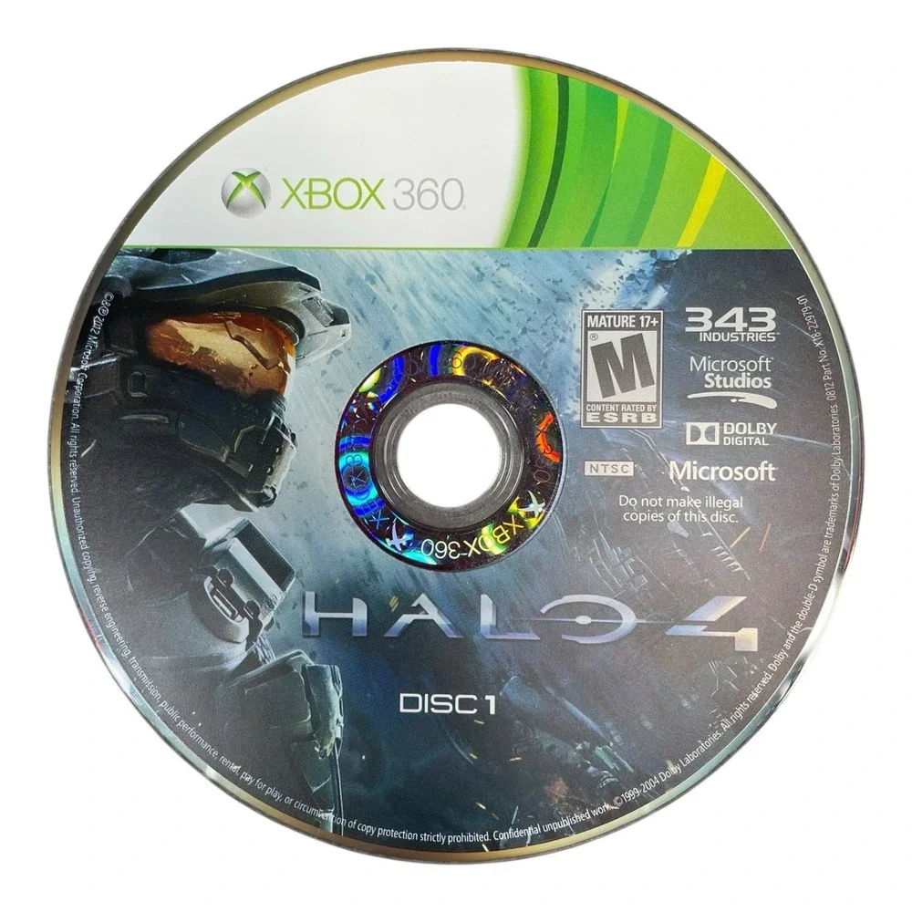 Halo 4 Microsoft Xbox 360 2 Discs Rated Mature 17 Plus